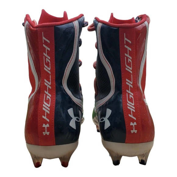 Under Armour Highlight Limited Edition USA Football Cleats 3021191-600 Size 9.5 - Picture 4 of 9